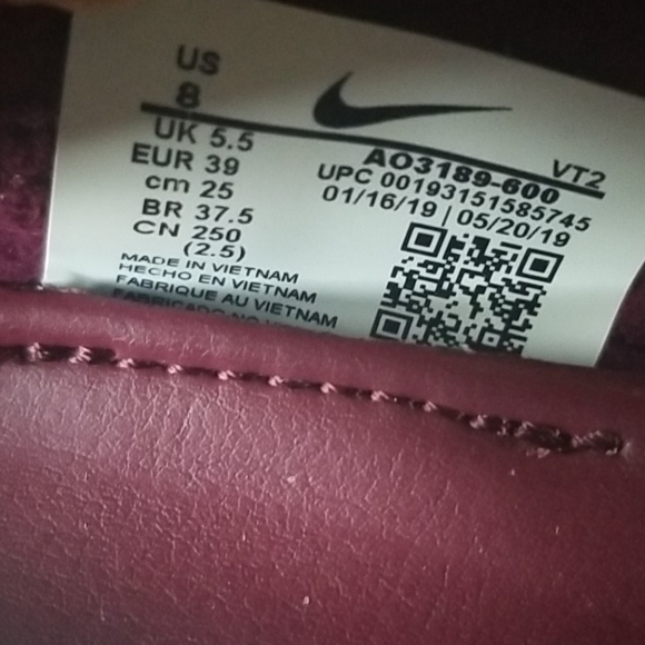 Nike Air Max FF 720 Athletic Shoes Night Maroon 8 - Picture 8 of 10